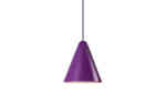 purple mid-century lampshade