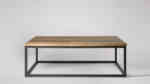 metal and wood coffee table