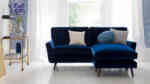 Bardolph navy velvet sofa