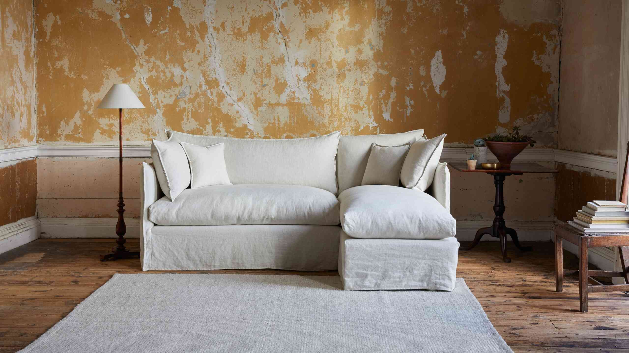 Linen Upholstery, How To Dye A Sofa Without Removable Covers