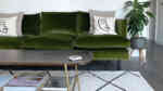 Decorating on a budget with Anna Reidinger and her green velvet sofa